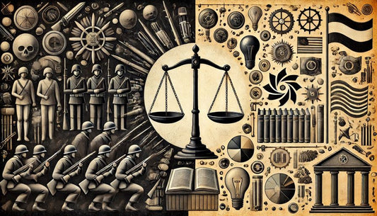 DALL·E Thought Choice Power symbolic image illustrating the contrast between authoritarianism and democracy