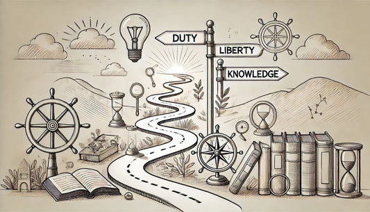 DALL·E Thought Choice Power line sketch representing thoughtful decision-making and exploration of knowledge